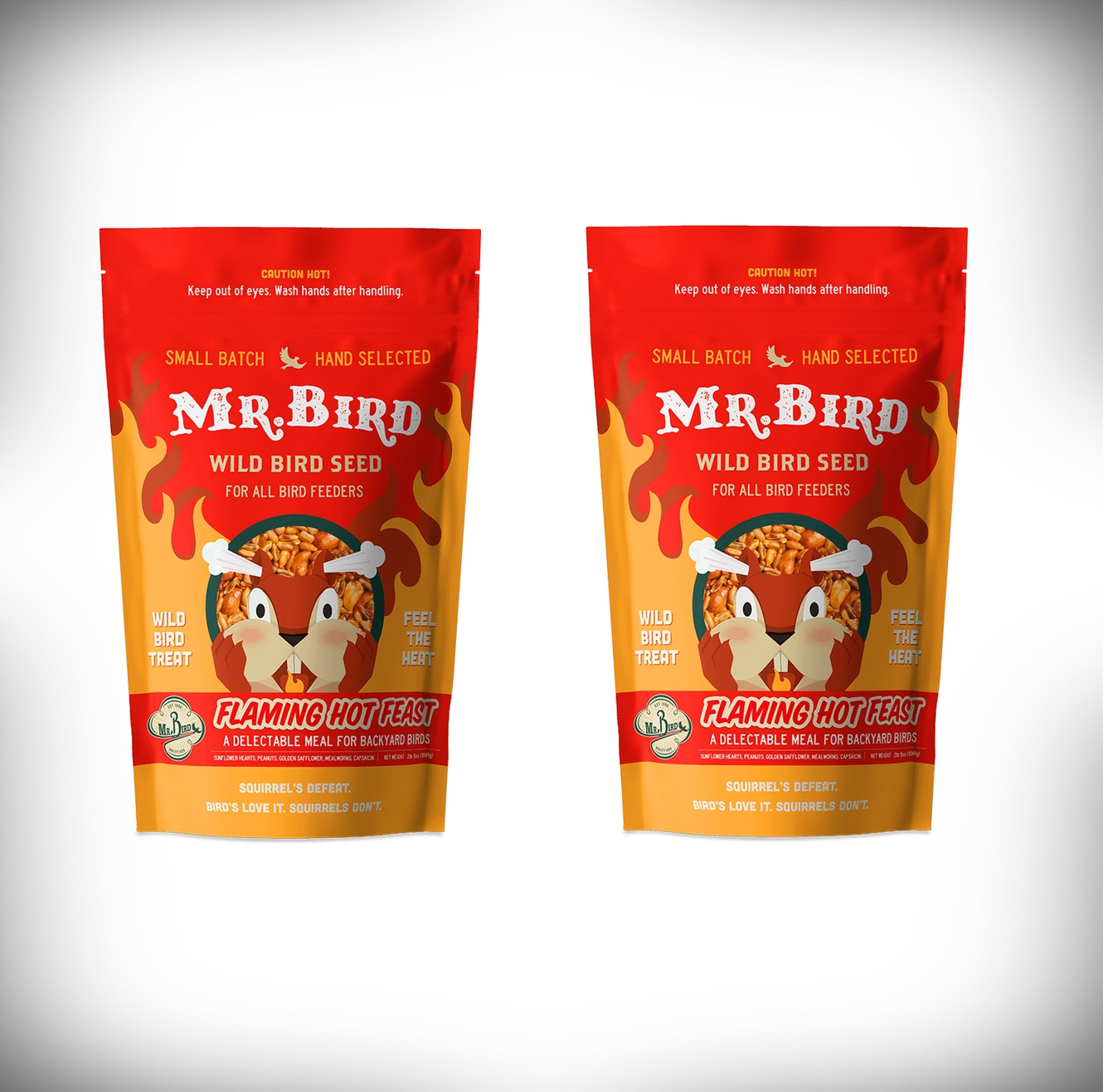 Mr. Bird Flaming Hot Feast 4 lb Bag 2/Pack